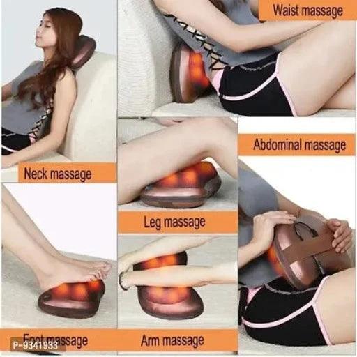 2 in 1 Car Home Body Massage Pillow neck massager 8 Ball-Swiss Relaxation therapy - Springkart