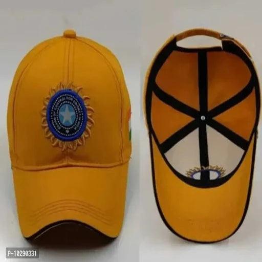 Indian Flag Logo Embroidered Cricket Team Cap For Men - Springkart