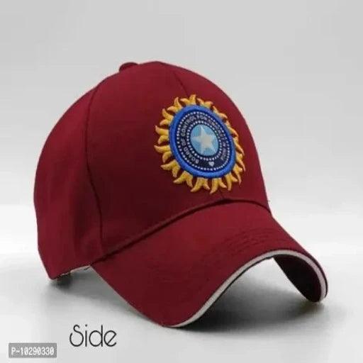 Indian Flag Logo Embroidered Cricket Team Cap For Men - Springkart
