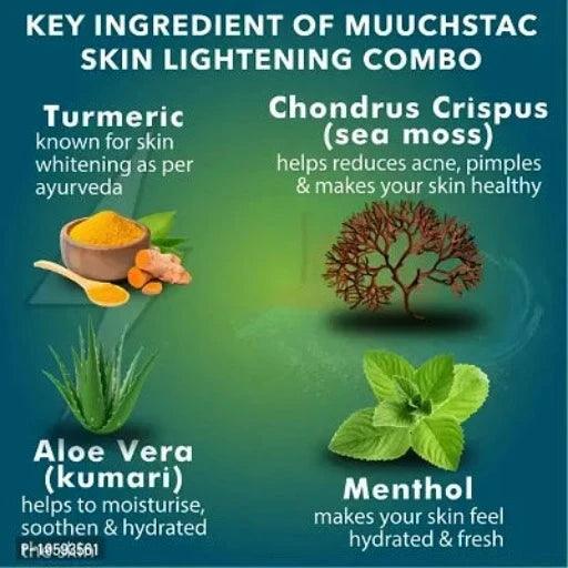 Muuchstac Skin Lightening Oil (30 ml) with Sea Breeze Face Wash - Inbuilt Brush (100 ml) - Springkart