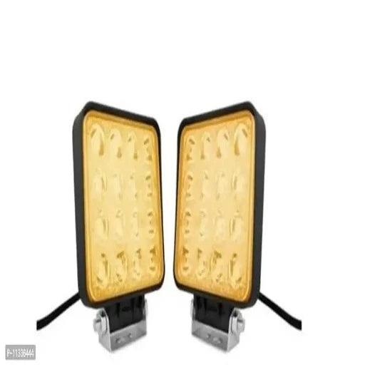 YELLOW FOG LIGHT PACK OF 2 Fog Lamp Car, Truck, Van, Motorbike LED (12 V, 48 W) Fog Lamp Motorbike LED (12 V, 48 W) (Universal For Car, Pack of 2) - Springkart