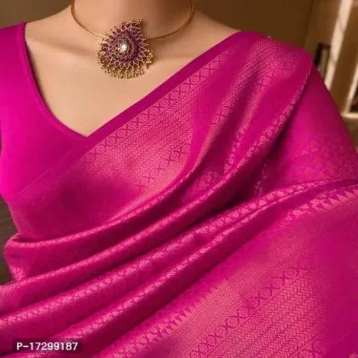 Fancy Art Silk Saree with Blouse Piece for Women - Springkart