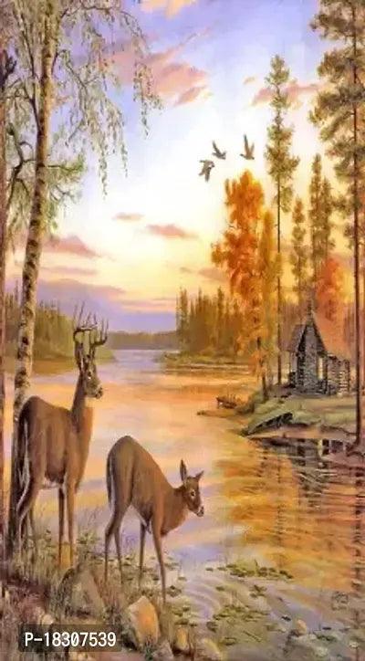 Creation 3D Printed Polyester Curtain 7 Ft For Living Room - Springkart