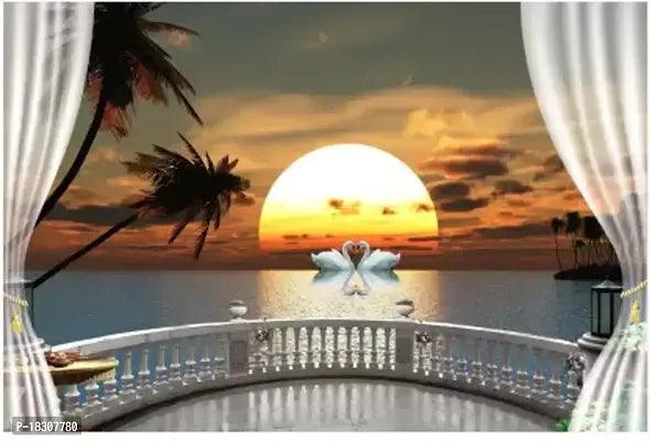 Creation 3D Printed Polyester Curtain 7 Ft For Living Room - Springkart