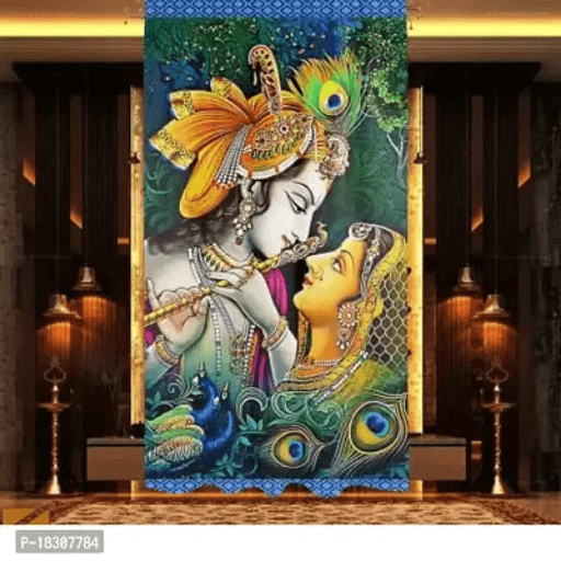 Creation 3D Printed Polyester Curtain 7 Ft For Living Room - Springkart