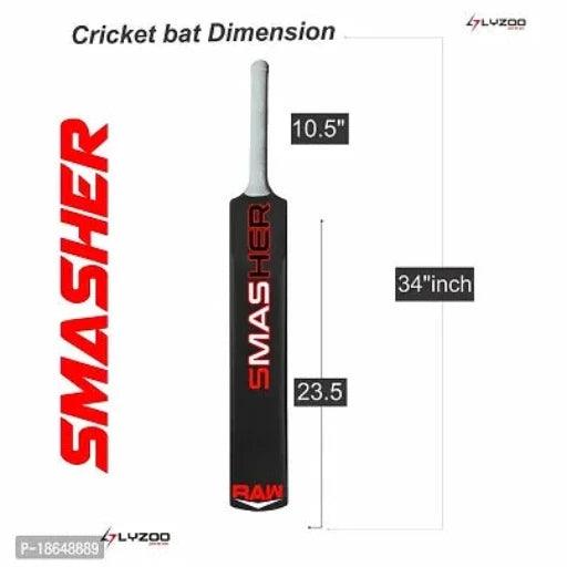 Hard PVC Plastic cricket bat full size with 1pc cricket tennis ball for 15+ Age group - Springkart