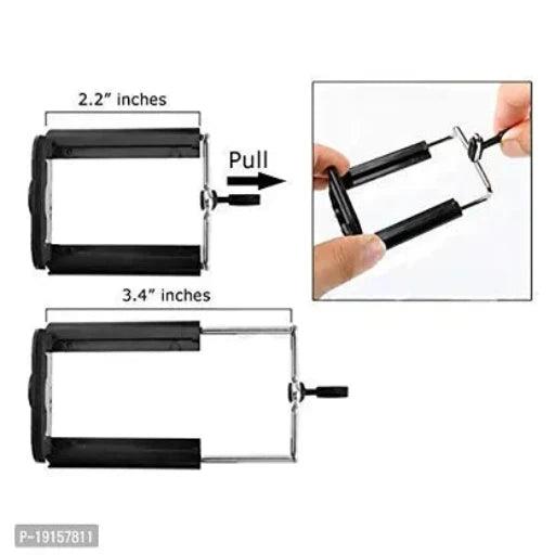 Lightweight Adjustable Portable Foldable Tripod Stand With Collar Mic for Mobile Phone and Camera Holder - Springkart