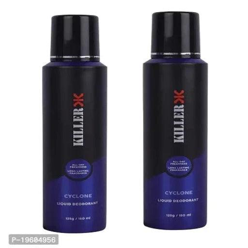 Killer Cyclone Liquid Deodorant For Man 150 ml Each (Pack Of 2) - Springkart