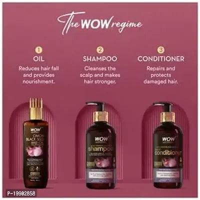 Onion Oil Hair Care Kit for Hair Fall Control - Shampoo 300ml + Conditioner 300ml + Onion Hair Oil 200ml - Springkart