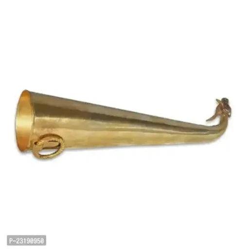 Pure Brass Gaumukhi Shringi (Yellow) gomukhi Abhishek patra for Shiva Abhishek - Springkart
