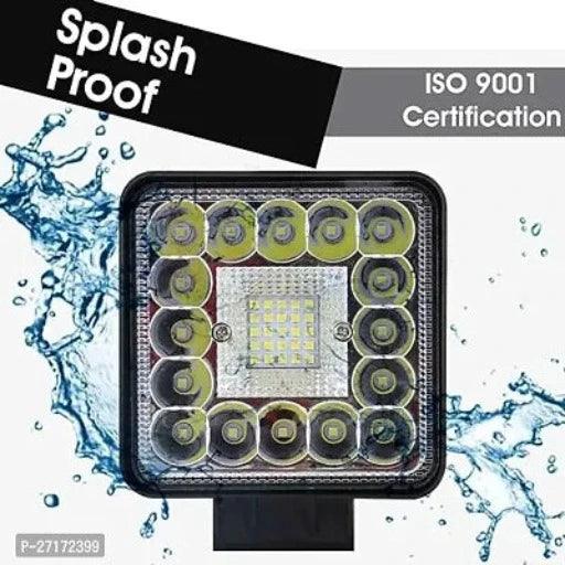 41 LED Fog Light With Mounting Brackets Powerful Lighting Range Waterproof Ultra Bright Bulb For Car Motorcycle (White, Pack of 1) - Springkart