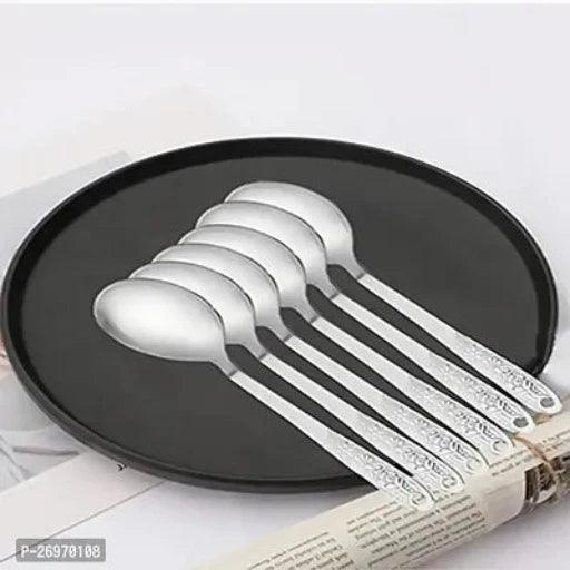 Cutlery Set of 25(Contains: 6 Master Spoons, 6 Table Spoons, 6 Forks, 6 Soup Spoons, 1 Stand) Stainless Steel - Springkart