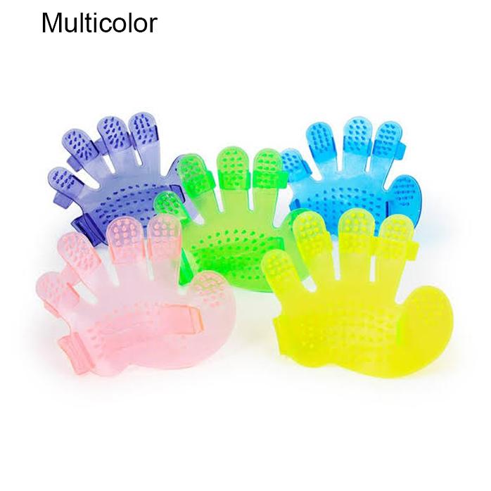 172 Rubber Pet Cleaning Massaging Grooming Glove Brush - Springkart