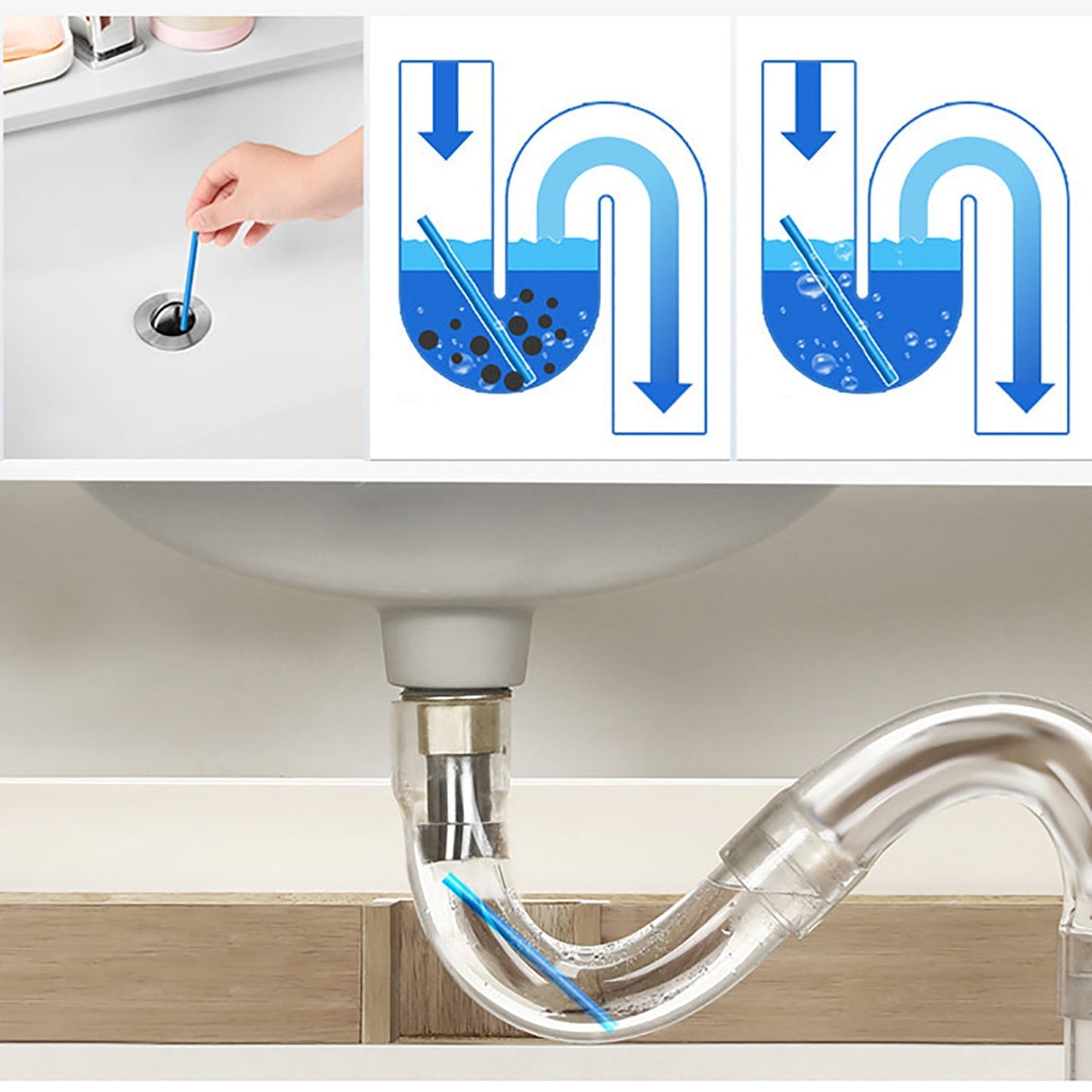 Sani Cleaning Sticks Keep Your Drains Pipes Clear Odor Home Cleaning - Springkart