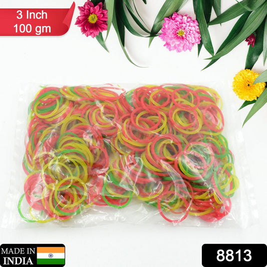 Strong & Reusable Rubber Bands: Multicolor for Office, Home & School - Springkart