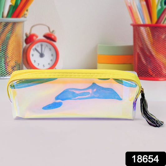 Transparent Pencil Pouch / Case PVC Waterproof Pen Bag (1 Pc) - Springkart