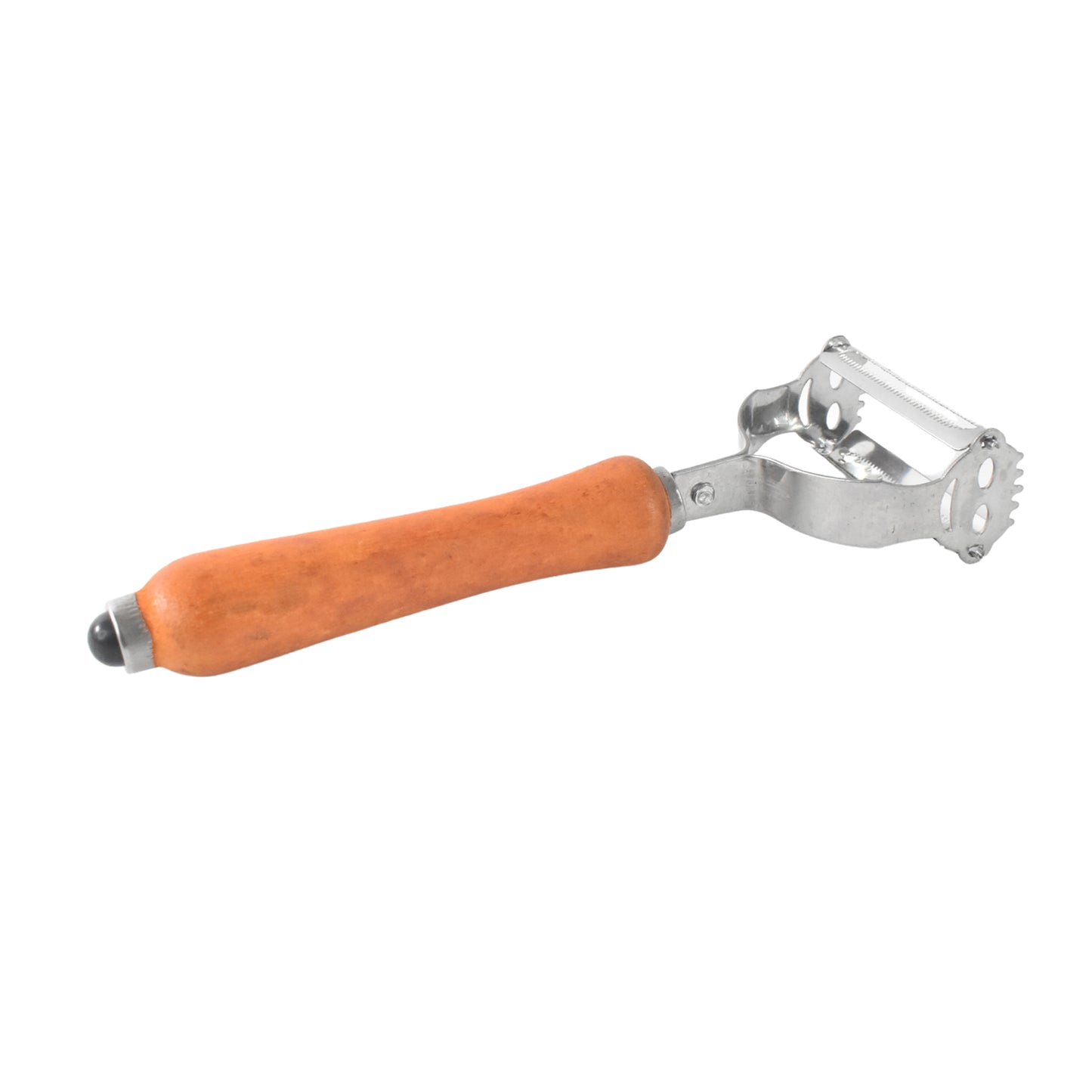 Vegetable And Fruit Peeler With Wooden Handle (1 Pc) - Springkart
