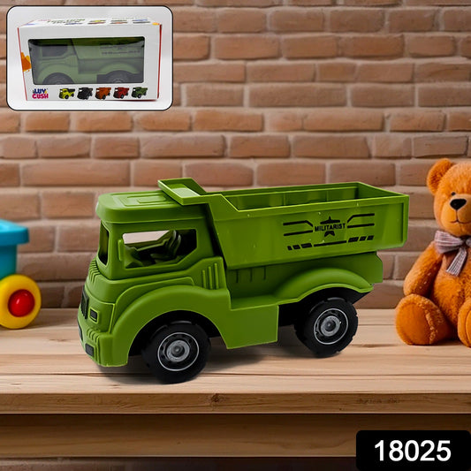 Friction Powered Dumper Toy Truck For Kids | With Opening Container Feature | Strong & Durable Plastic Material | Indoor & Outdoor Play Birthday Gift for Baby Boys & Girls (1 Pc) - Springkart