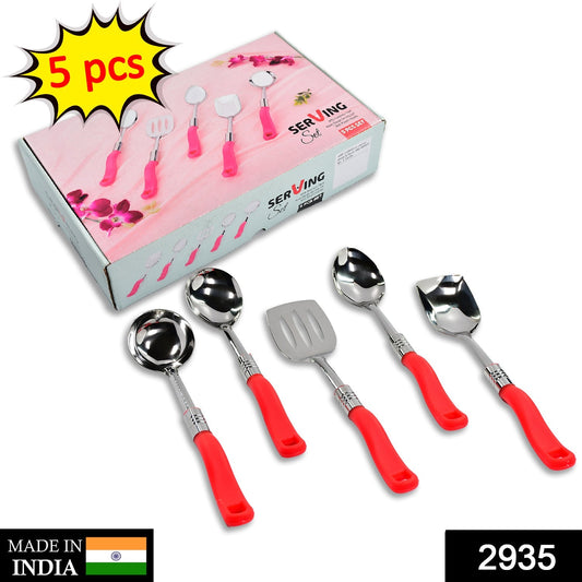 Stainless Steel Serving Spoon Set 5 pcs. - Springkart