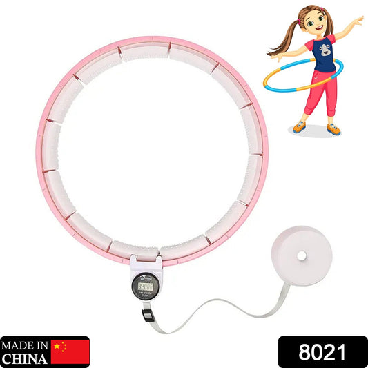 Fitness Adjustable Detachable Fitness Hula Hoop Ring Smart Round Count & Weight Loss Gym Equipment Exercise Smart Hula Hoops - Springkart