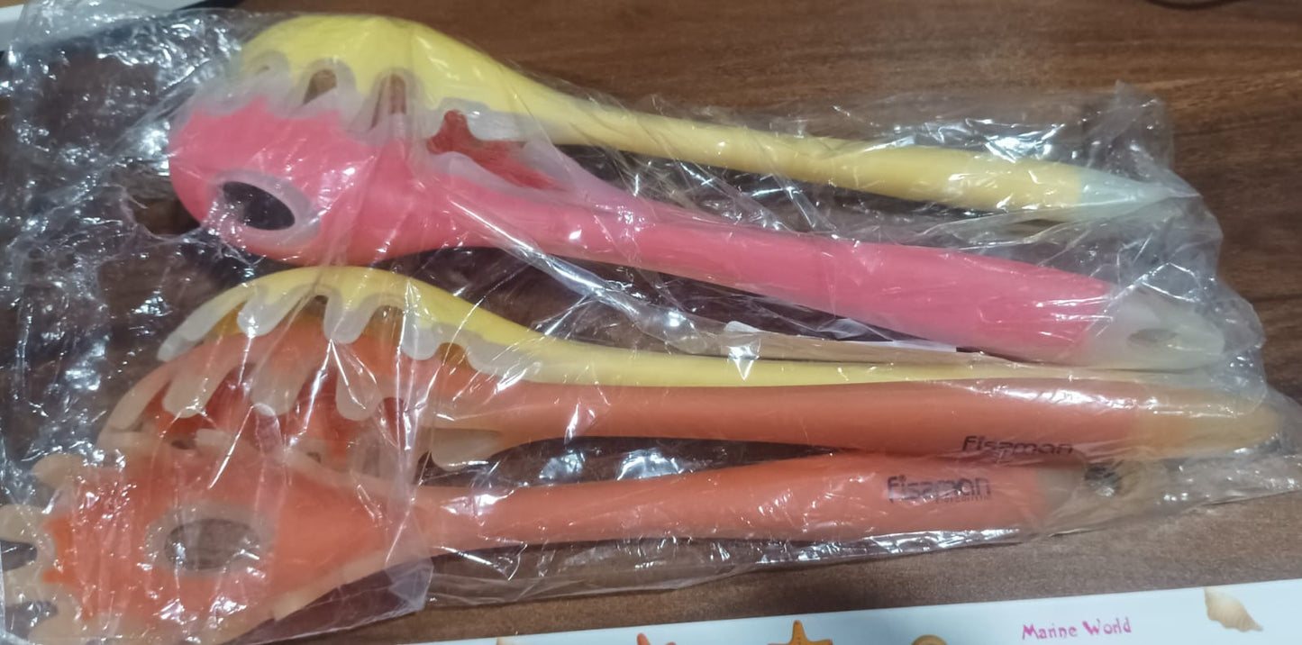 Multipurpose Silicone Spoon, Silicone Basting Spoon Non-Stick Kitchen Utensils Household Gadgets Heat-Resistant Non Stick Spoons Kitchen Cookware Items For Cooking and Baking (6 Pcs Set) - Springkart