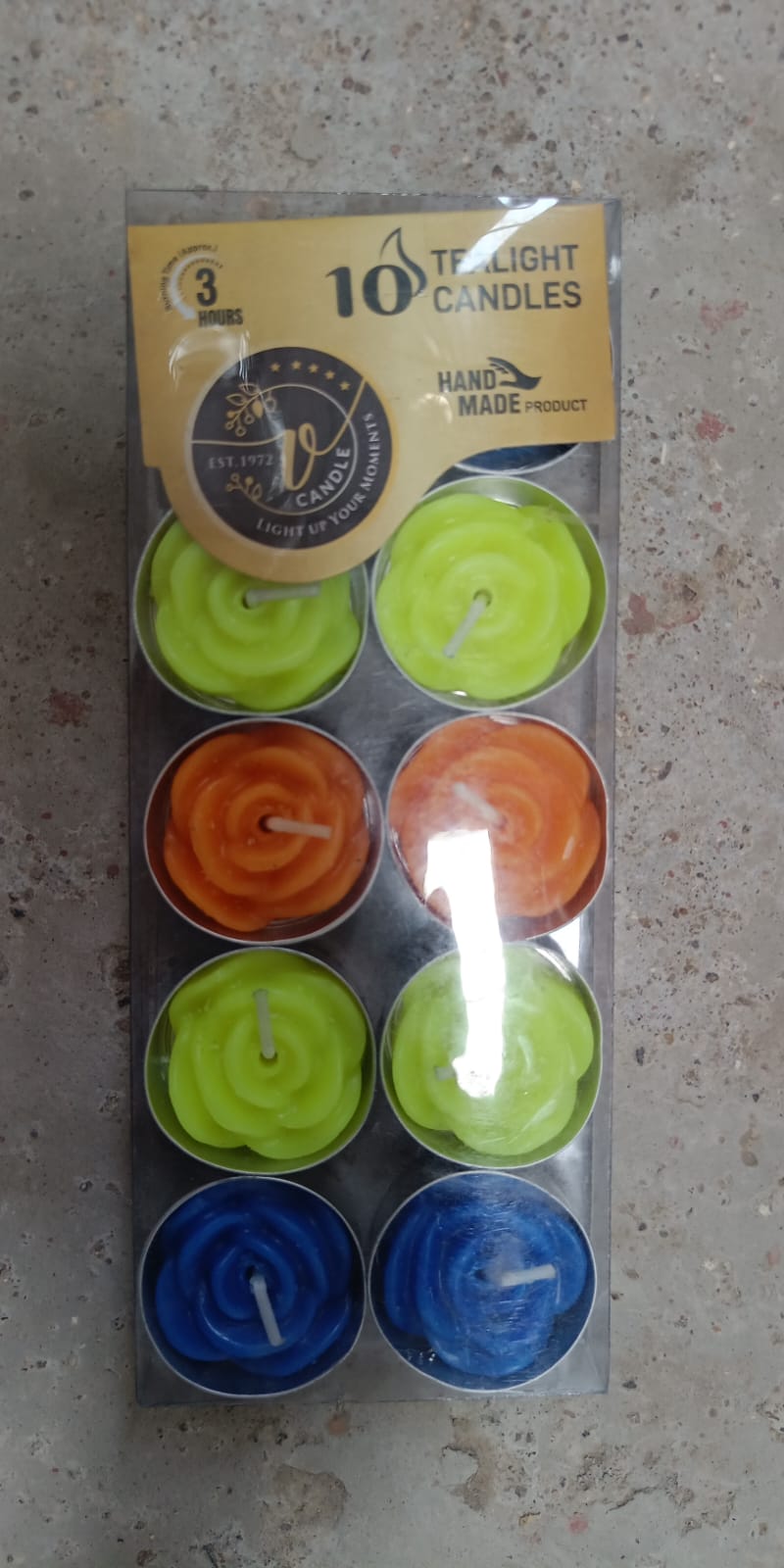 Rose Flower tealight candles, Floating Candles, Scented Tea Lights, Aromatherapy Relax (Pack of 10 Pcs.) - Springkart