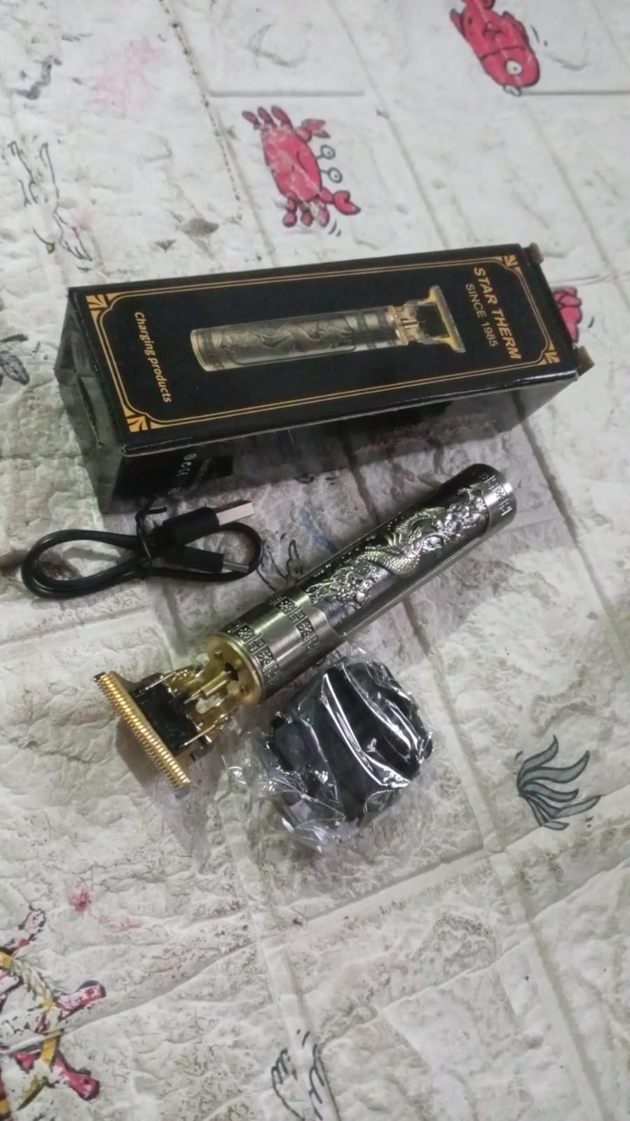 Hair Trimmer for Men Hair Style Trimmer, Professional Hair Clipper, Electric Shaving machine dry shaving for men - hair shaving and trimming beard With 4 adjustable blade clipper, Oil, Cleaning Brush - Springkart