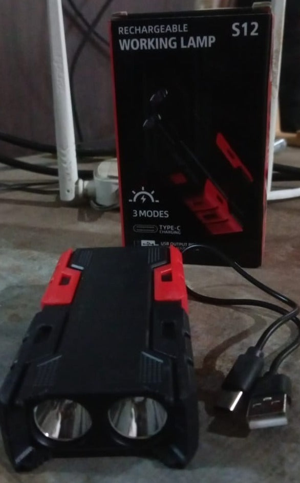 Rechargeable Mini LED Flashlight with Power Bank, 3 Modes (1 Pc) - Springkart