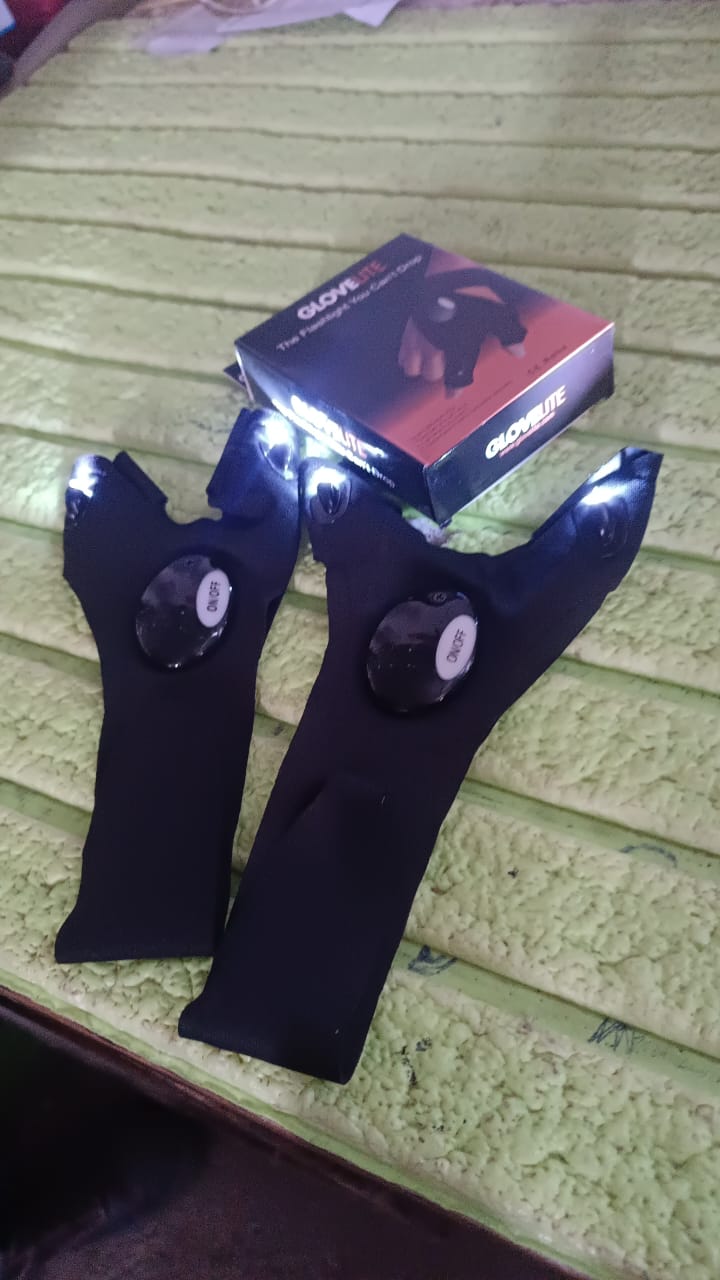 LED Flashlight Gloves Gifts for Men (Hand Gloves Light / 1 Pair) - Springkart