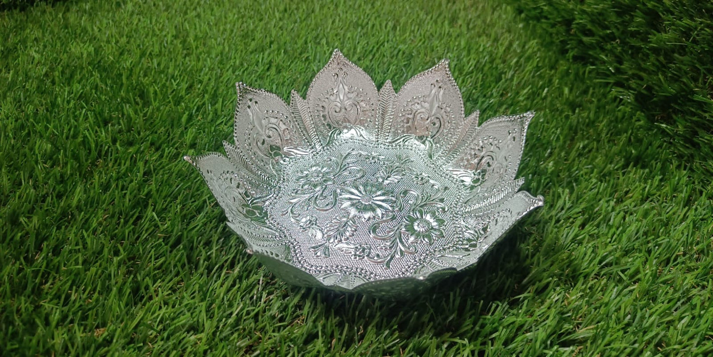 DECORATIVE MUKHWAS SERVING TRAY SERVING MUKHWAS PLATE FANCY TRAY DRY FRUIT SERVING TRAY (1 Pc ) - Springkart