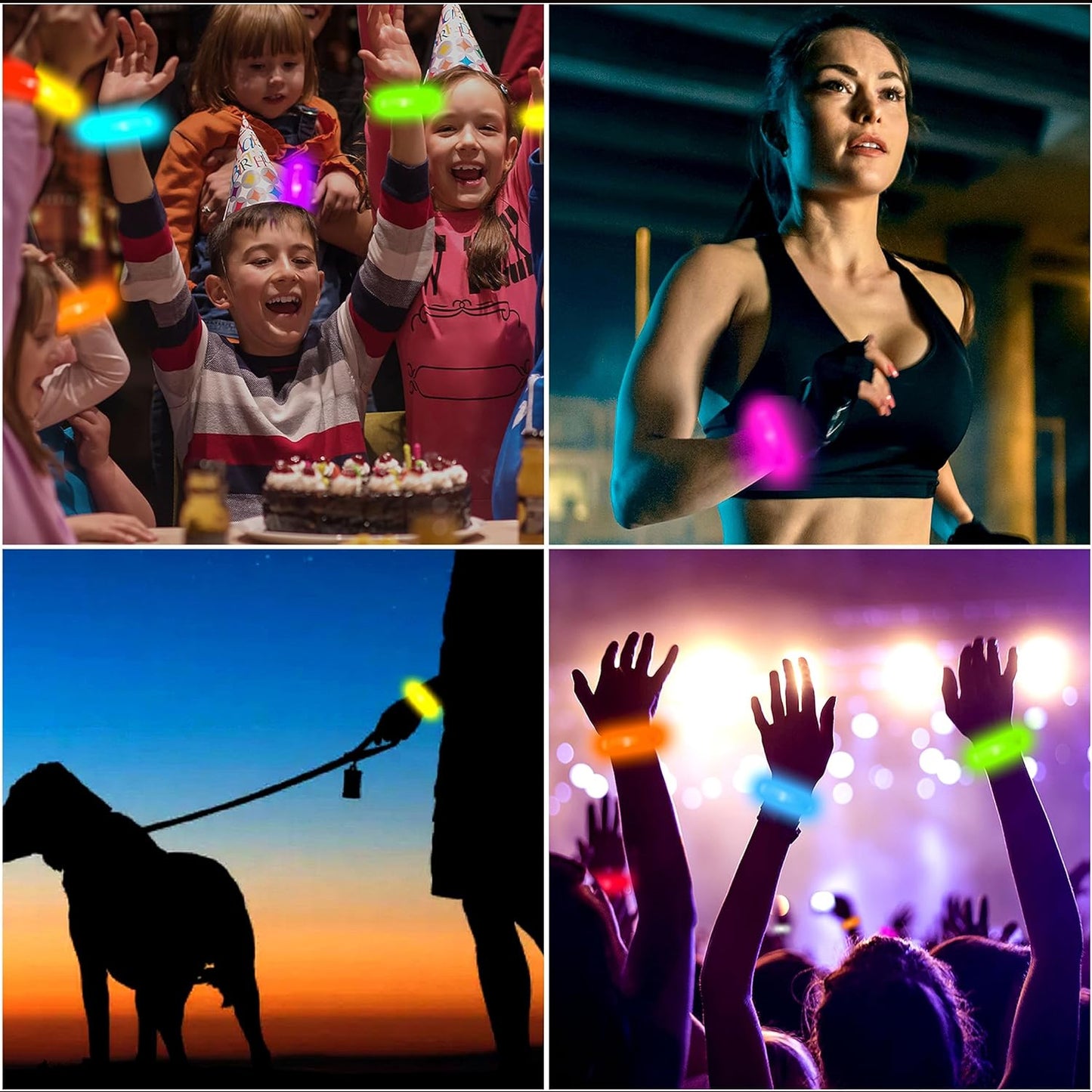 Running Lights For Runners Led Bracelet (1 Pc Multicolor) - Springkart