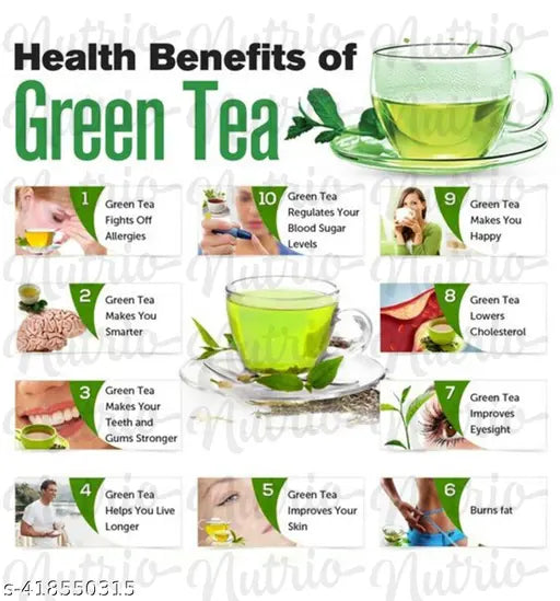 Nutrio Chamomile Green Tea, Helps in Weight loss -100gm- 1 Month Pack - Springkart