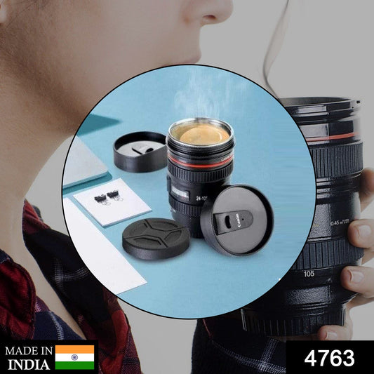 Plastic Camera Lens Stainless Steel Coffee Mug - Springkart