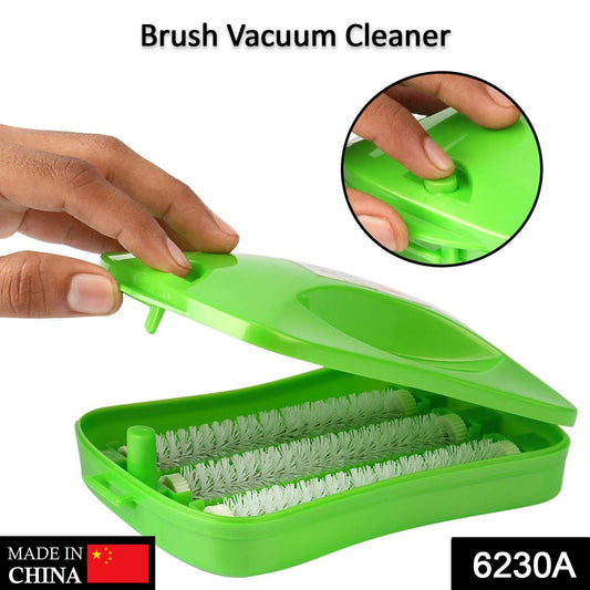 Plastic Handheld Carpet Roller Brush Cleaning with Dust Crumb Collector, Wet, and Dry Brush - Springkart