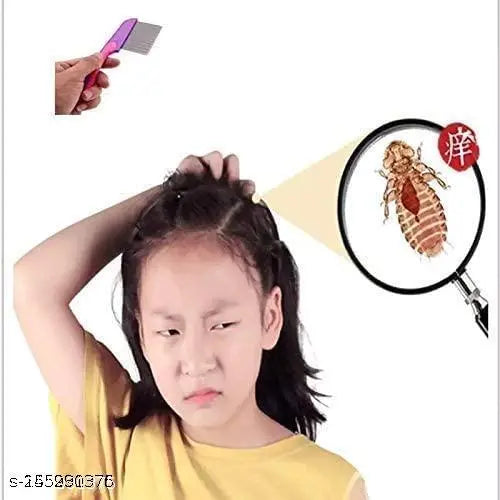 Stainless Steel Lice Terminator Fine Egg Nit Lice Egg Removal Comb For Women Lice Comb Hair Women Scalp Louse And Eggs Remover - Springkart