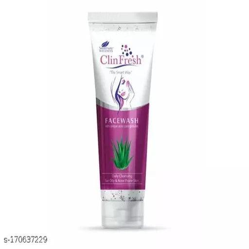 Clinfresh Anti Acne Facewash For Cline & Smoth Skin + LED Watch Free 75gm x 3 - Springkart