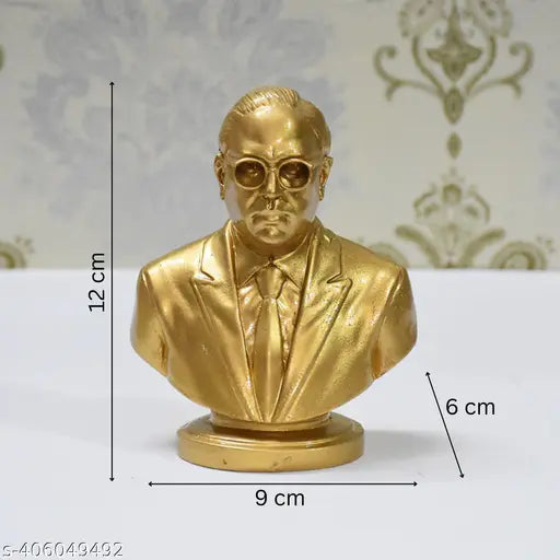 Dr.Bheem Rao Ambedkar Statue for Home Decor Office Decor Table Decor Living Room Showpiece (5 Inches) Golden - Springkart