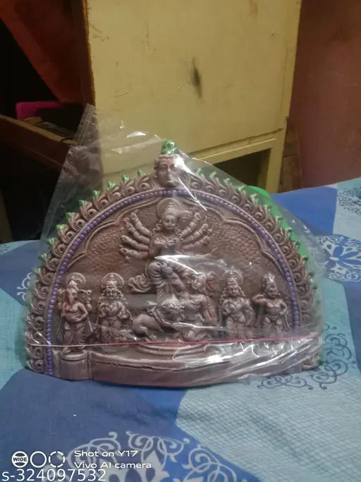 Devi durga handicrafts clay murti for home - Springkart