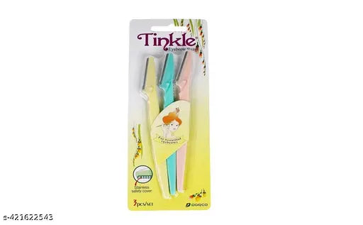 Eyebrow Shaper, Multi, Pack of 3 tinkle razor FOR BEAUTIFUL EYEBROWS Pack of 3 - Springkart