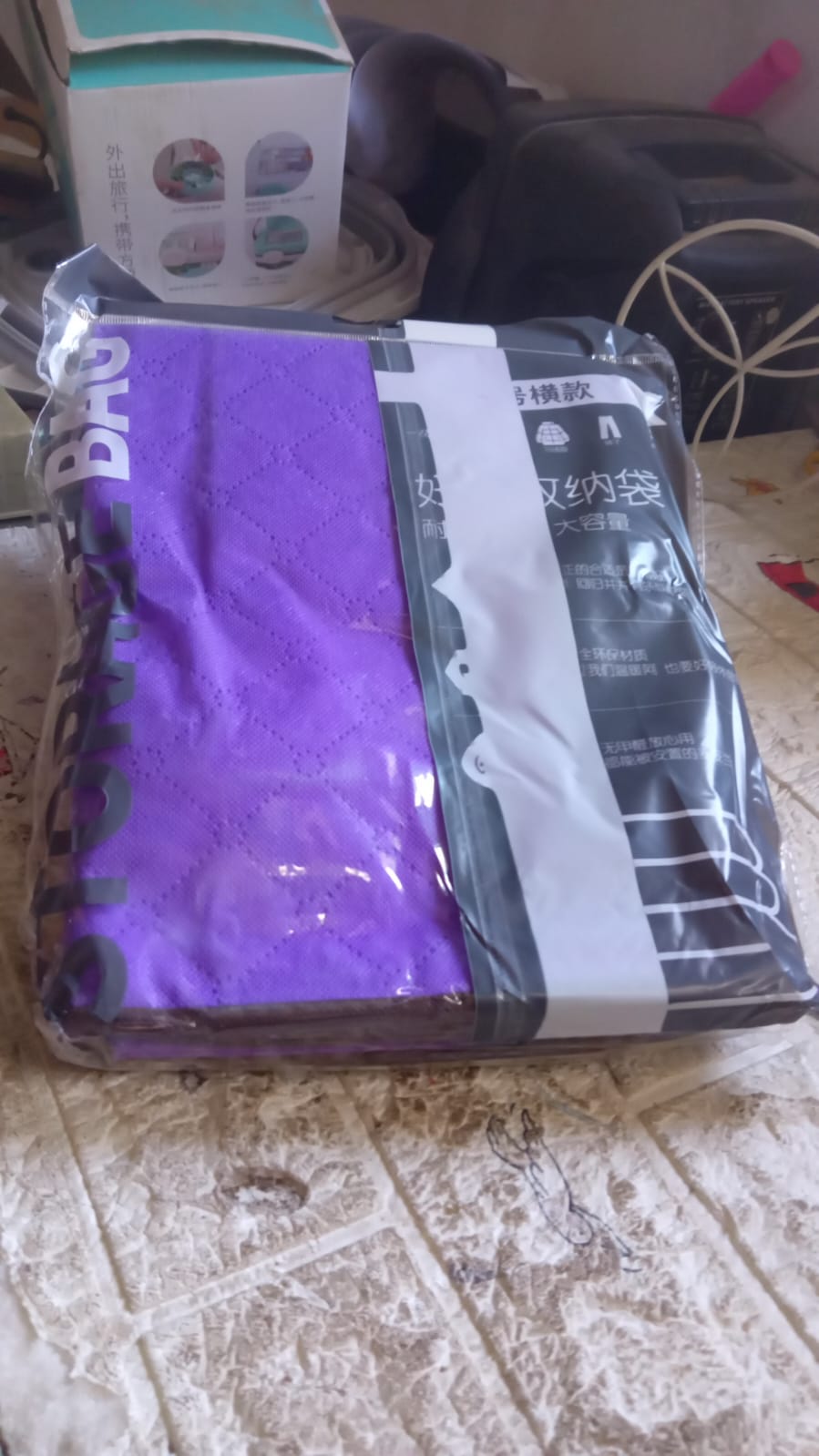 Clothing storage bag with zipper, non-woven storage bag for storing the clothes and sarees. - Springkart
