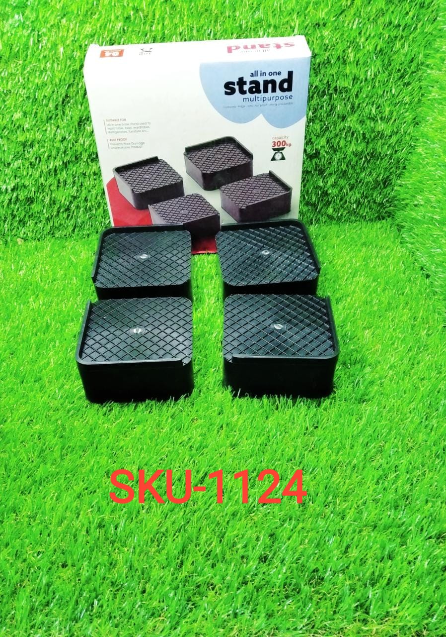 Premium Multipurpose Heavy Duty Cupboard / Refrigerator / Sofa Base Stand - Set of 4 Pcs - Springkart