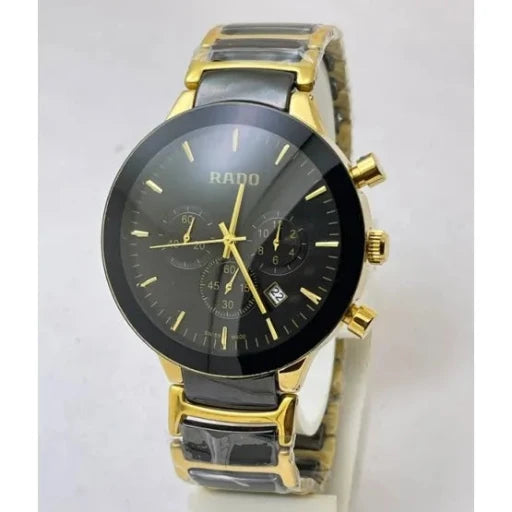 Rado Centrix Jublie Ceramic Chronometer Gold Mens 7A Copy Watch - Springkart