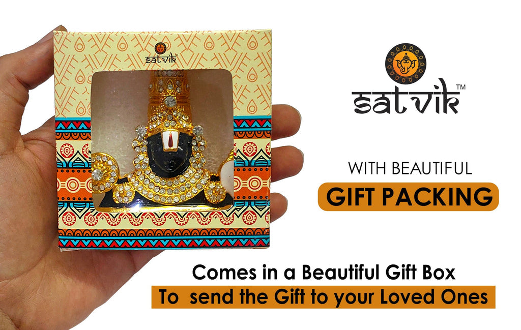 Tirupati Balaji Face Idol -Car Dashboard