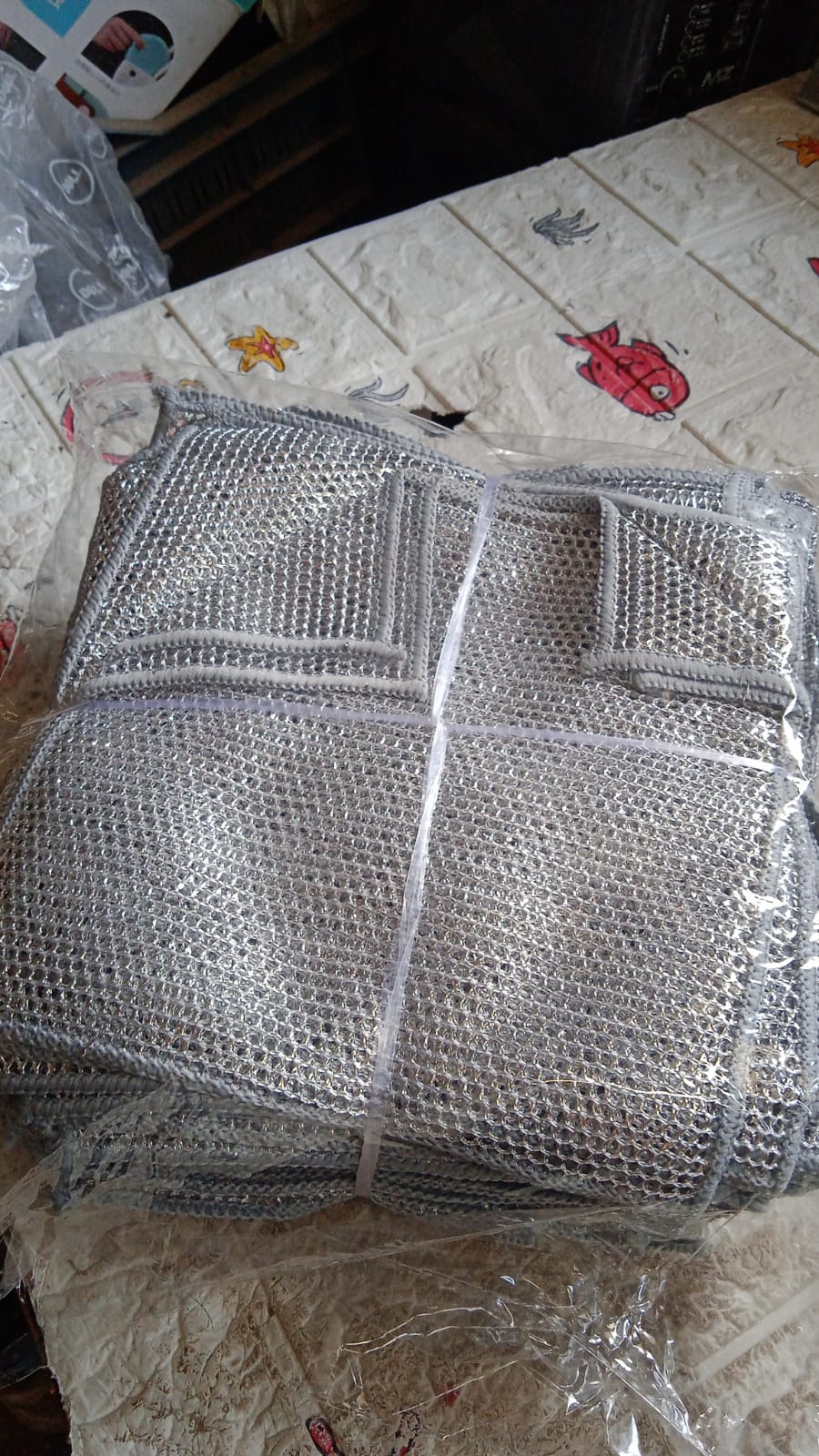 Double-Sided Multipurpose Microfiber Cloths, Stainless Steel Scrubber, Non-Scratch Wire cloth, (1 Pc / 20 x 20 Cm) - Springkart