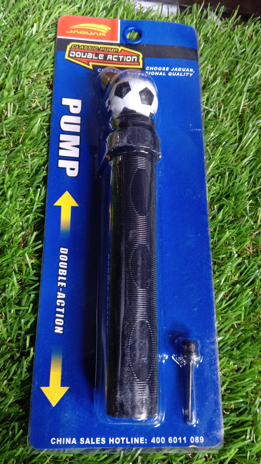 Double Action Pump, Portable Air Ball Inflatable Kit With PIN Plastic (1 Pc With Pin) - Springkart