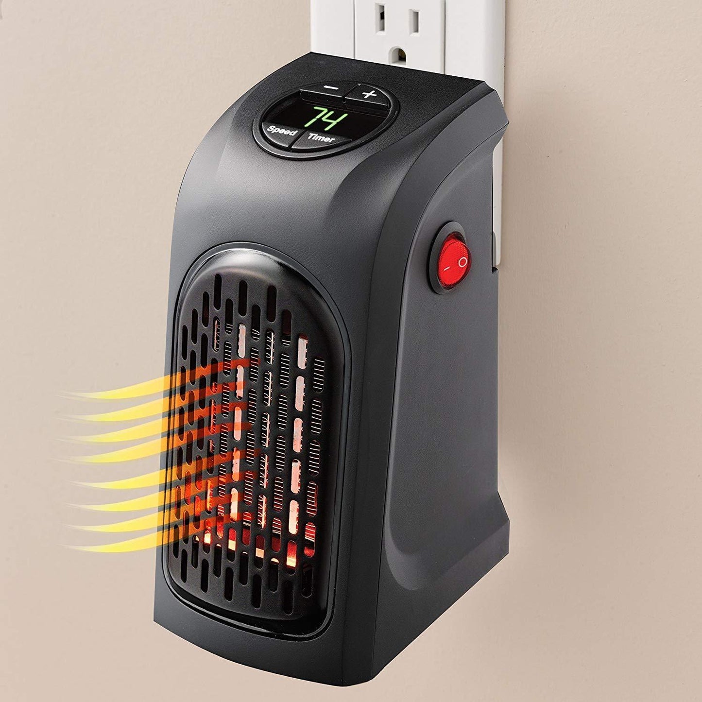 251 Electric Mini Handy Heater Plug-in Wall (400w) - Springkart