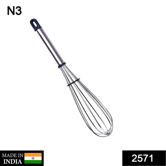 Stainless Steel Wire Whisk,Balloon Whisk,Egg Frother, Milk & Egg Beater (10 inch) - Springkart