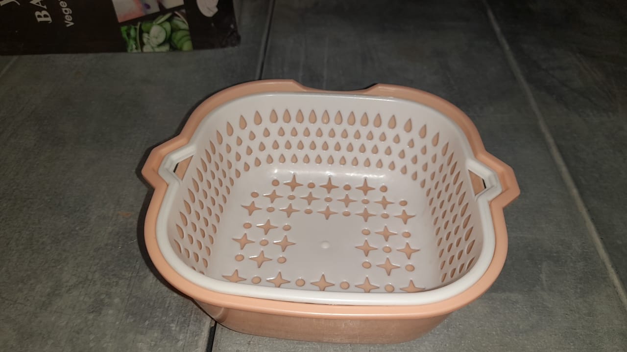 2 In 1 Basket Strainer To Rinse Various Types Of Items Like Fruits, Vegetables Etc. - Springkart