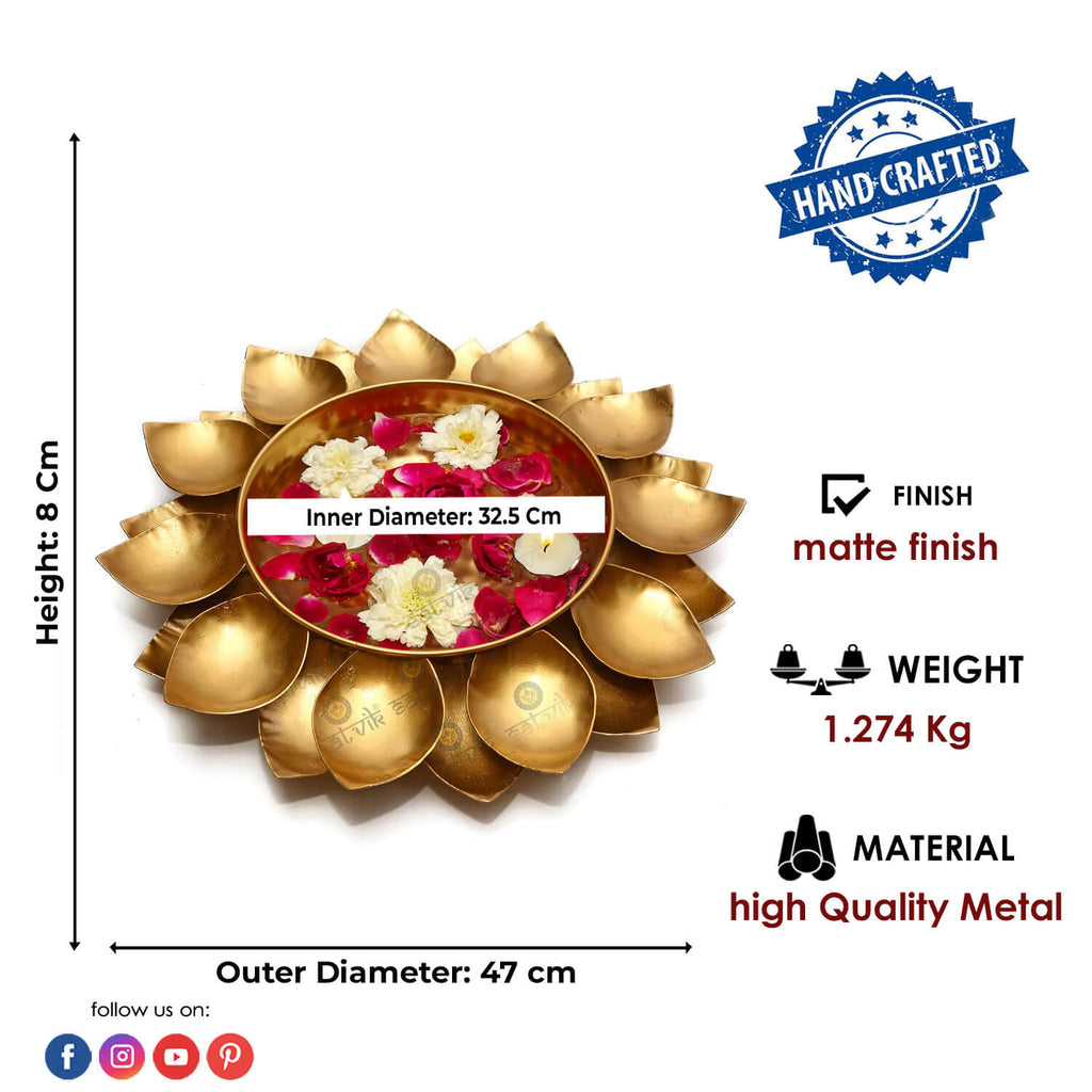 Decorative Metal Urli for home decor at best price