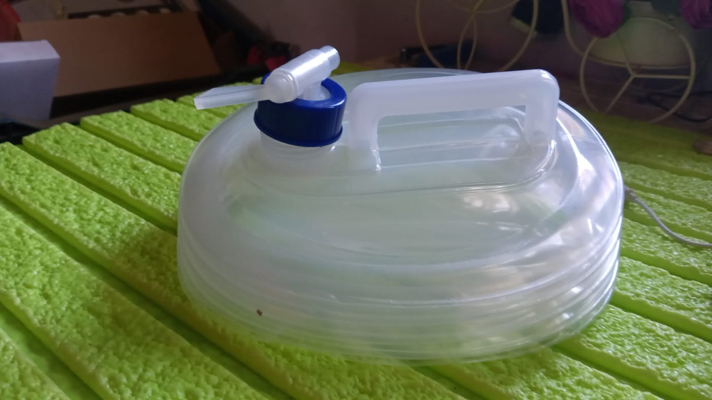 Outdoor Camping Collapsible Portable Water Container with Carry Handle Tap Valve Large Food Grade - Springkart